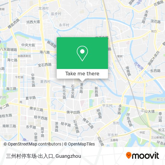 三州村停车场-出入口 map