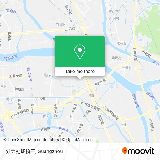 独壹处肠粉王 map