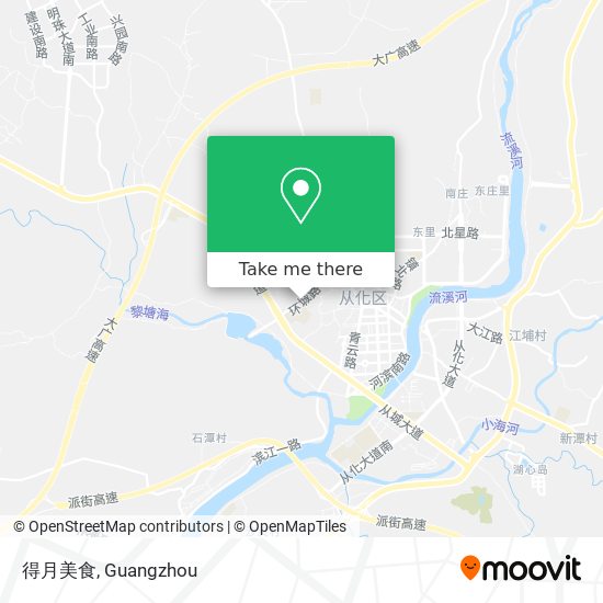 得月美食 map