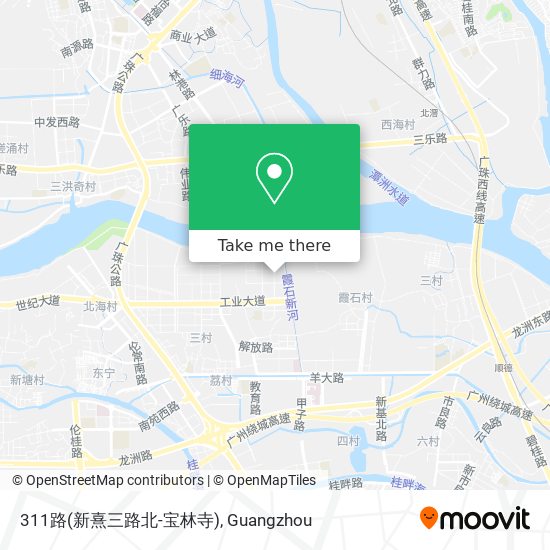 311路(新熹三路北-宝林寺) map