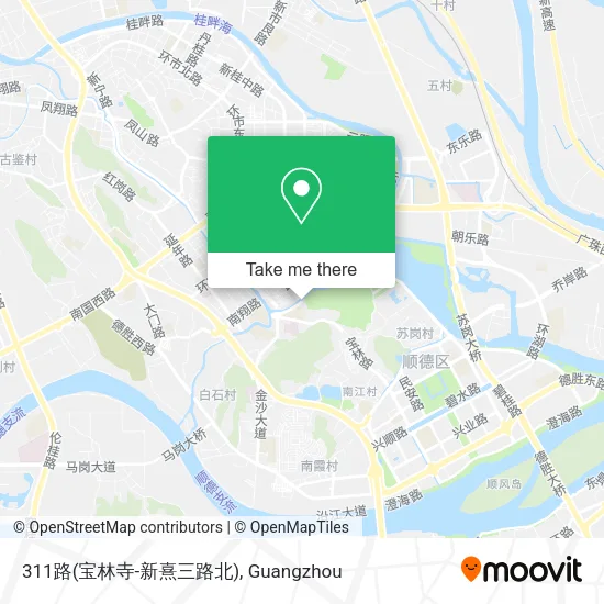 311路(宝林寺-新熹三路北) map