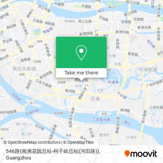 546路(南洲花园总站-柯子岭总站(河田路)) map
