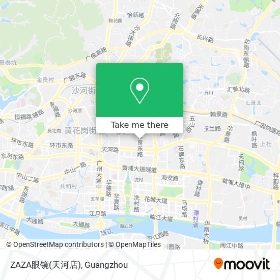 ZAZA眼镜(天河店) map