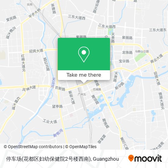 停车场(花都区妇幼保健院2号楼西南) map