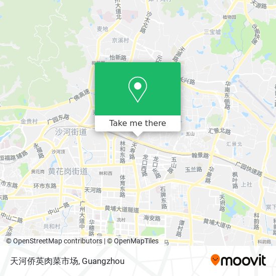天河侨英肉菜市场 map
