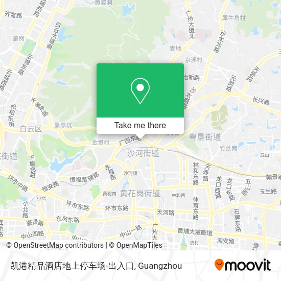 凯港精品酒店地上停车场-出入口 map