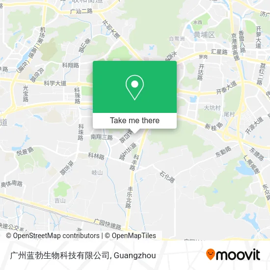 广州蓝勃生物科技有限公司 map
