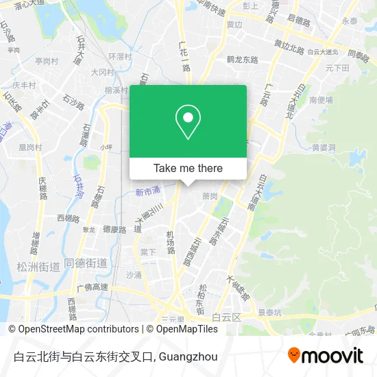 白云北街与白云东街交叉口 map