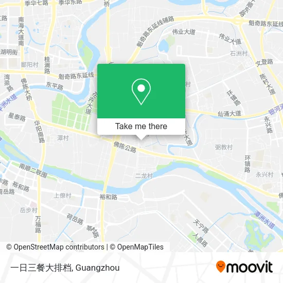 一日三餐大排档 map