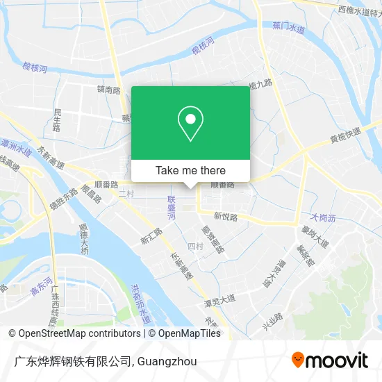 广东烨辉钢铁有限公司 map