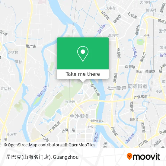 星巴克(山海名门店) map