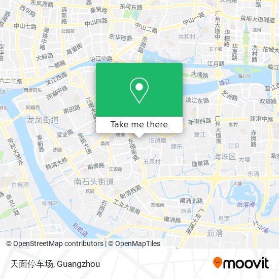 天面停车场 map