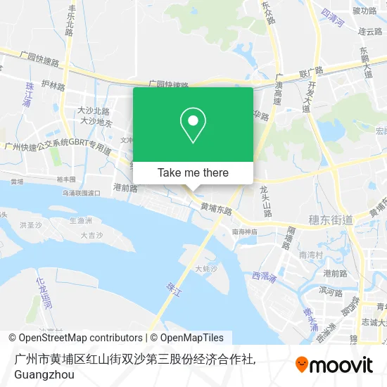 广州市黄埔区红山街双沙第三股份经济合作社 map