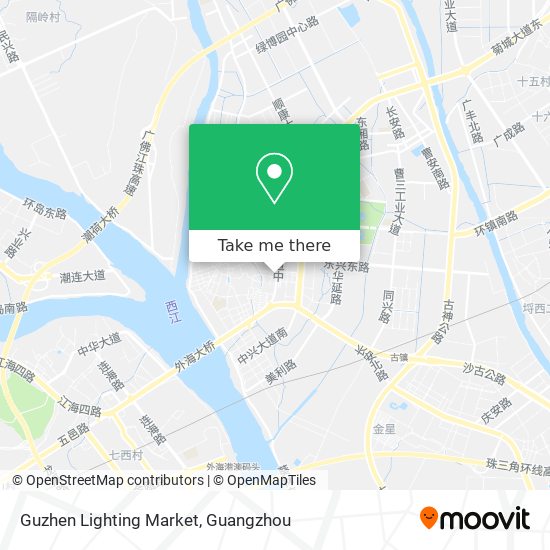 Guzhen Lighting Market map