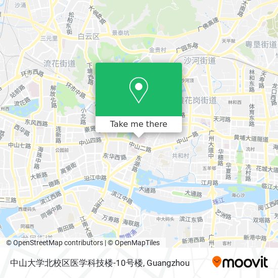 中山大学北校区医学科技楼-10号楼 map