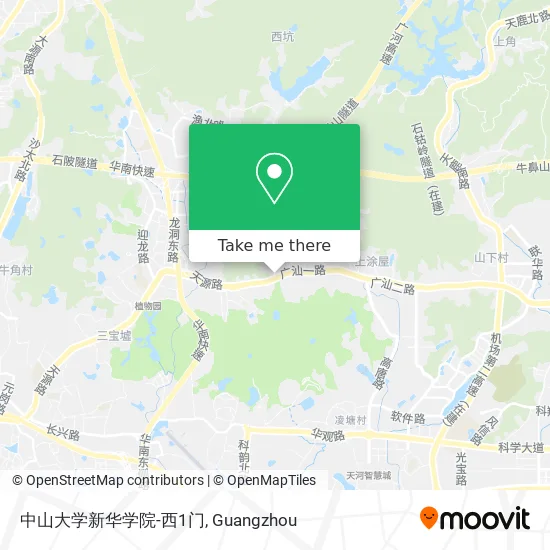 中山大学新华学院-西1门 map