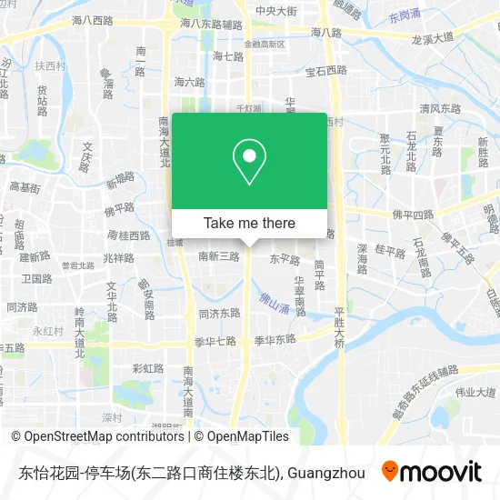 东怡花园-停车场(东二路口商住楼东北) map