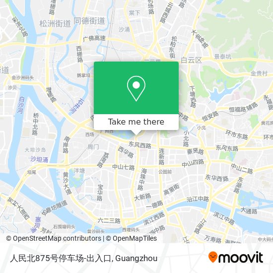 人民北875号停车场-出入口 map