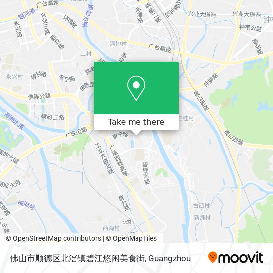 佛山市顺德区北滘镇碧江悠闲美食街 map