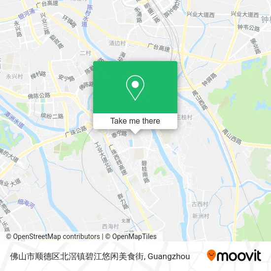 佛山市顺德区北滘镇碧江悠闲美食街 map