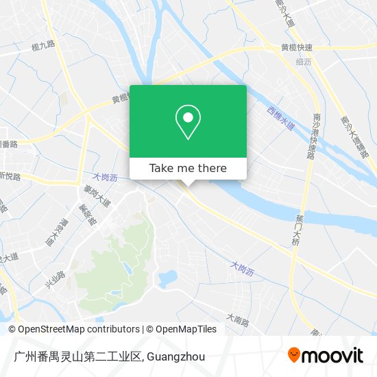 广州番禺灵山第二工业区 map