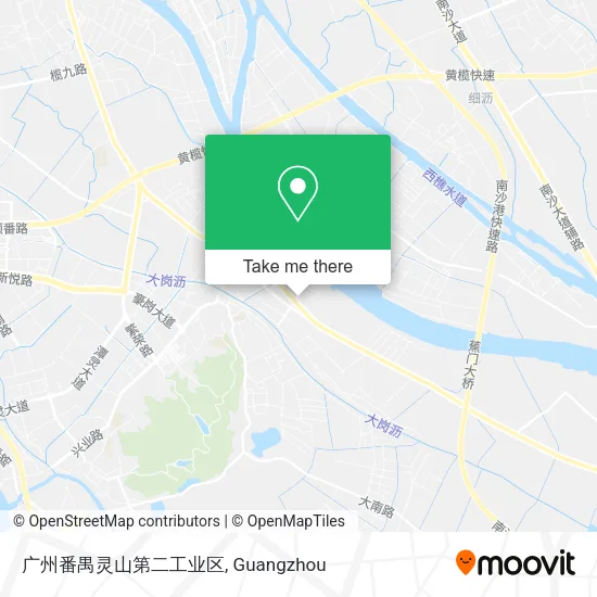 广州番禺灵山第二工业区 map