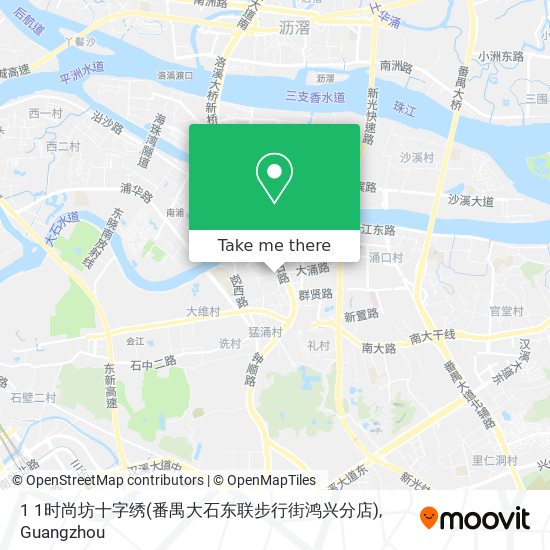 1 1时尚坊十字绣(番禺大石东联步行街鸿兴分店) map