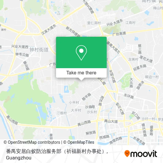 番禺安居白蚁防治服务部（祈福新村办事处） map