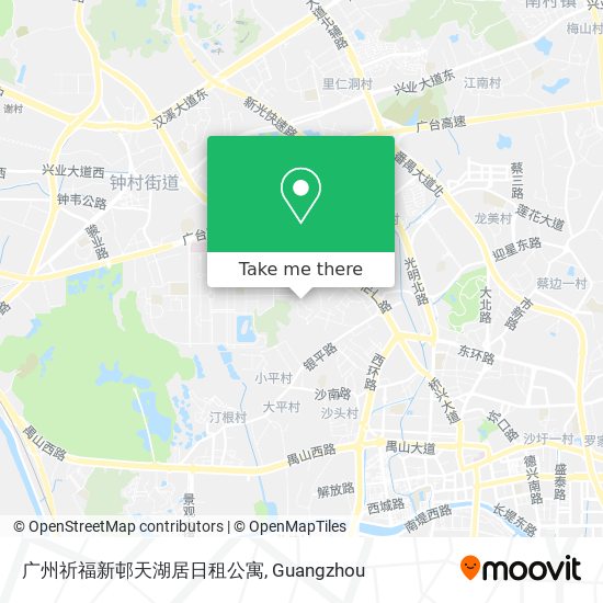 广州祈福新邨天湖居日租公寓 map