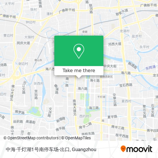 中海·千灯湖1号南停车场-出口 map
