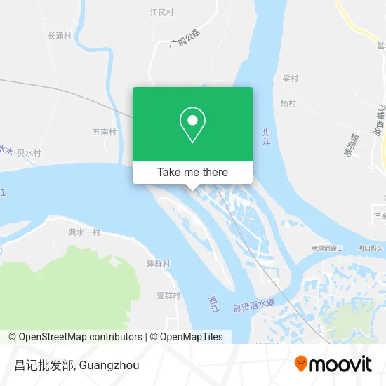 昌记批发部 map