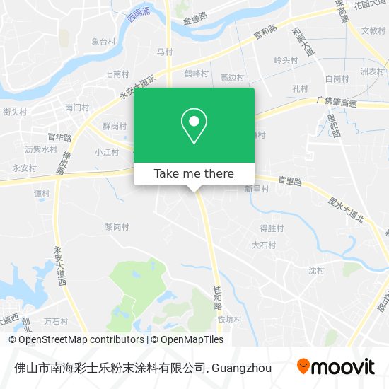 佛山市南海彩士乐粉末涂料有限公司 map