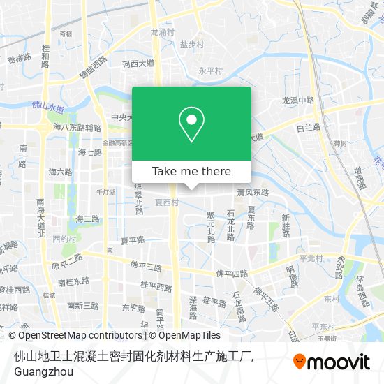 佛山地卫士混凝土密封固化剂材料生产施工厂 map