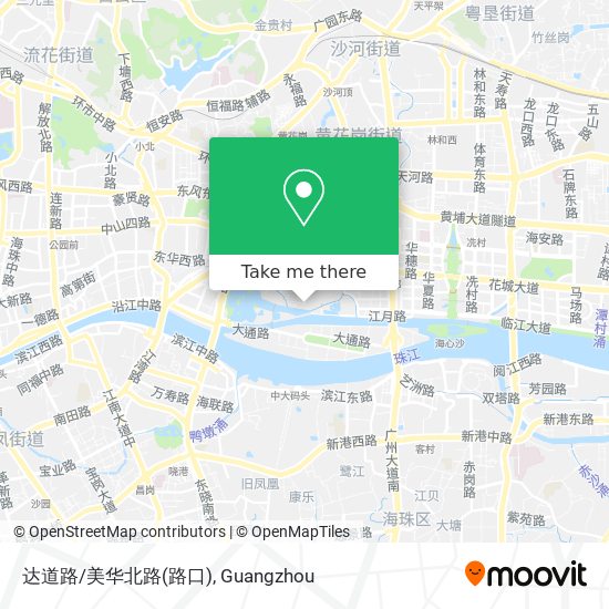 达道路/美华北路(路口) map