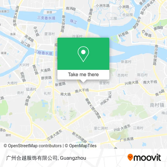 广州合越服饰有限公司 map