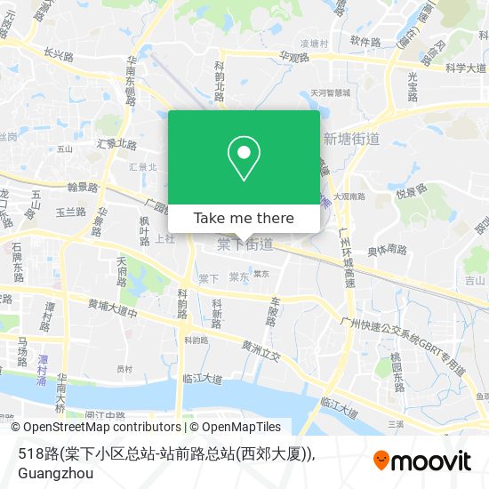 518路(棠下小区总站-站前路总站(西郊大厦)) map