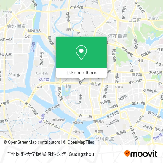 广州医科大学附属脑科医院 map
