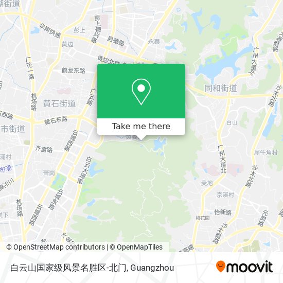 白云山国家级风景名胜区-北门 map