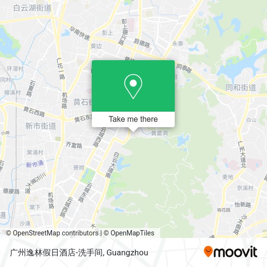 广州逸林假日酒店-洗手间 map