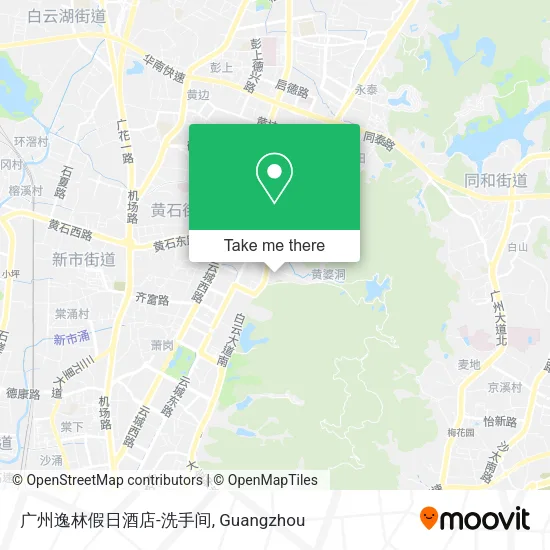 广州逸林假日酒店-洗手间 map