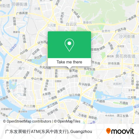 广东发展银行ATM(东风中路支行) map