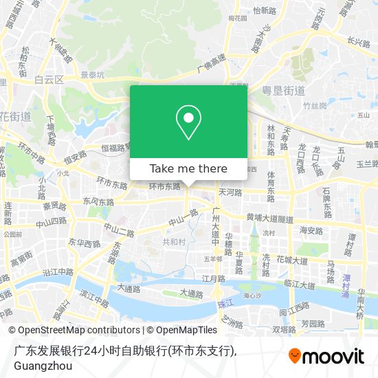 广东发展银行24小时自助银行(环市东支行) map
