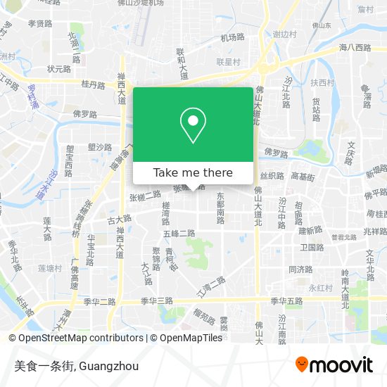 美食一条街 map
