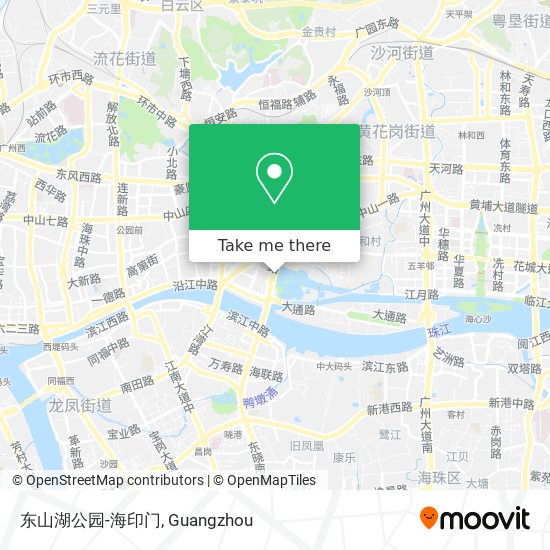 东山湖公园-海印门 map
