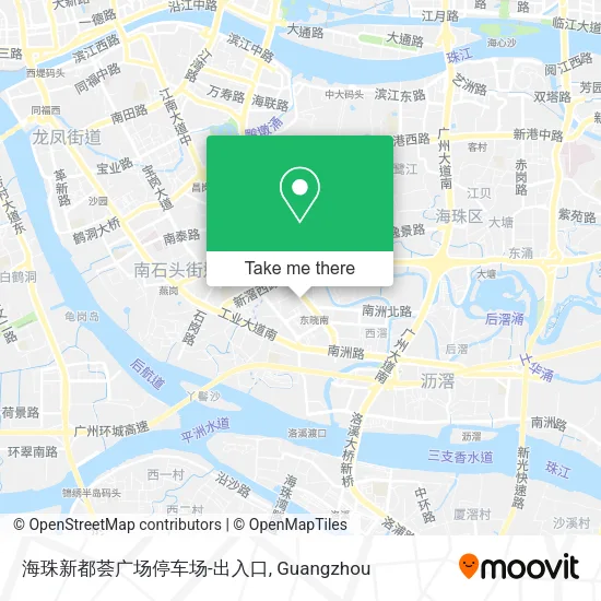 海珠新都荟广场停车场-出入口 map