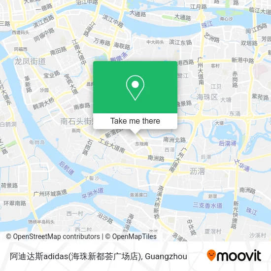 阿迪达斯adidas(海珠新都荟广场店) map