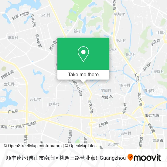 顺丰速运(佛山市南海区桃园三路营业点) map