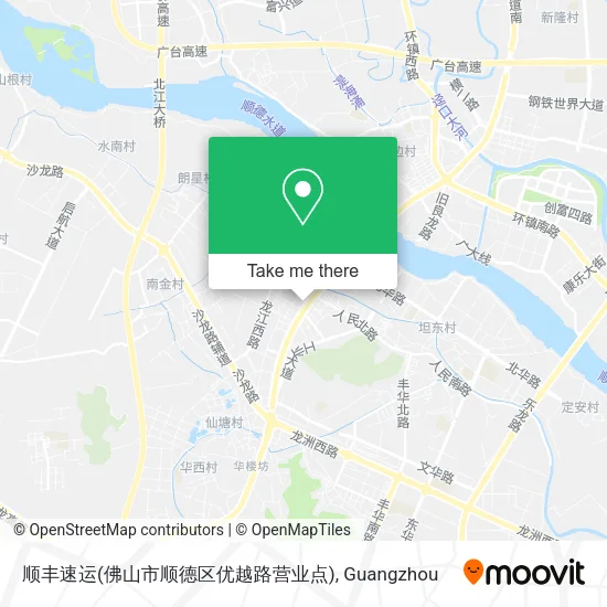顺丰速运(佛山市顺德区优越路营业点) map