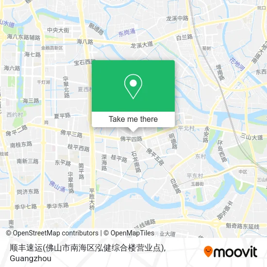 顺丰速运(佛山市南海区泓健综合楼营业点) map