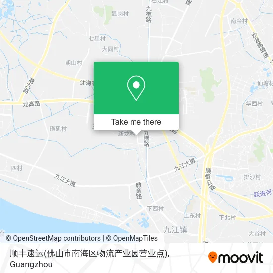 顺丰速运(佛山市南海区物流产业园营业点) map